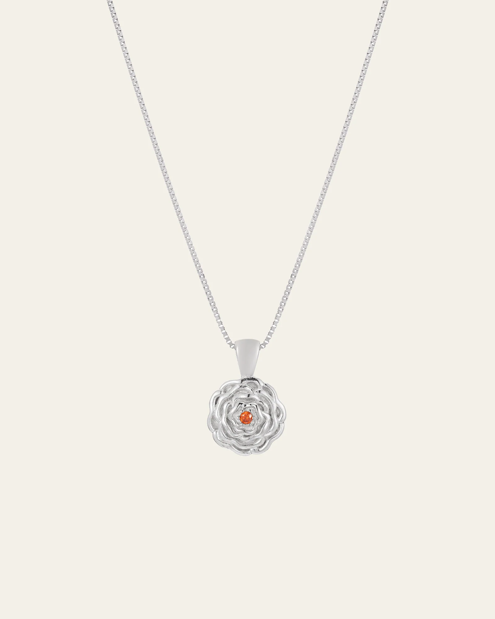 Elsa Carnation Garnet Necklace - Image 5